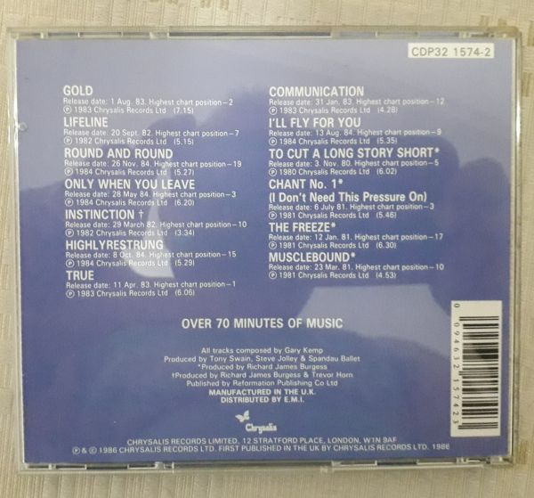 Cd  Spandau Ballet   The Twelve Inch  Mixes  importado