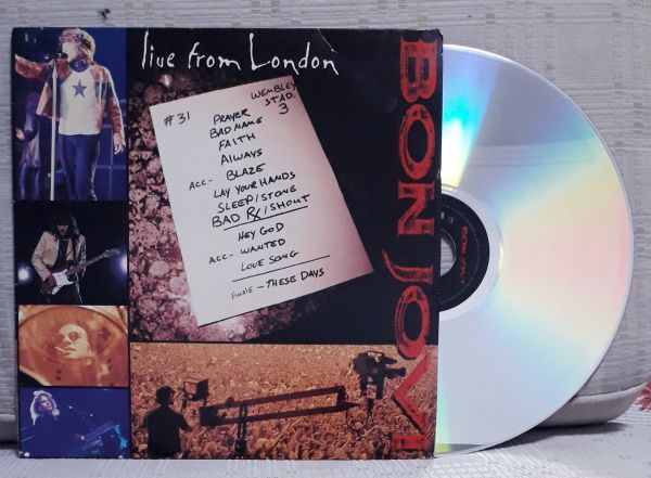 Laser Disc   Bon Jovi   Live From London   Importado