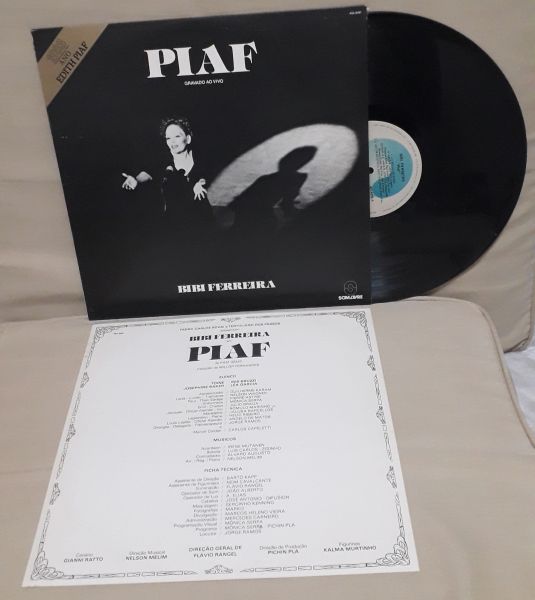 Lp  Bibi Ferreira     Piaf  gravado ao Vivo