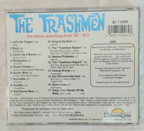 CD THE TRASHMEN LIVE BIRD 65 -67 (IMPORTADO)