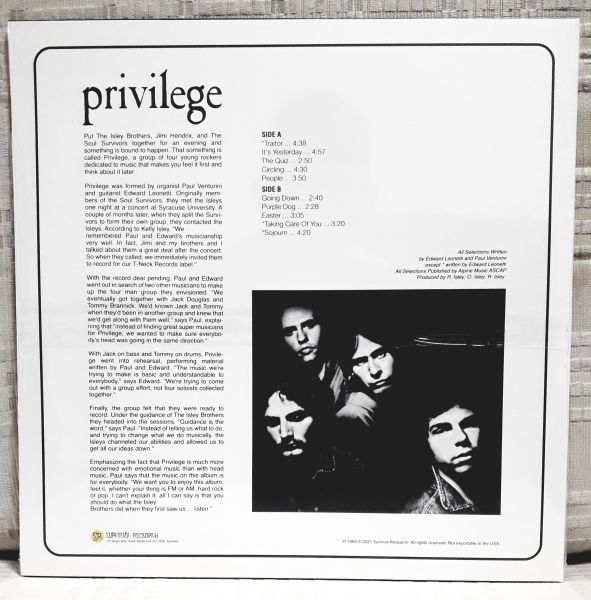 Lp  Privilege     Traitor   (1969)   reedição