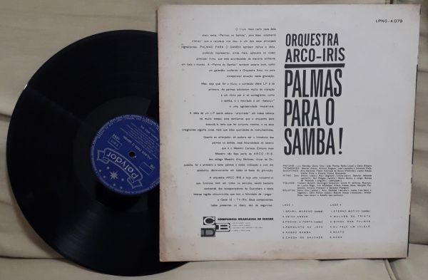 Lp  Orquestra  Arco - Iris   Palmas Para o Samba !!