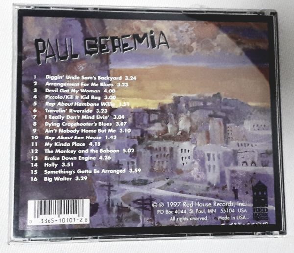 CD  PAUL  GEREMIA   LIVE FROM UNCLE SAM´S BACKYARD   (IMPORTADO)