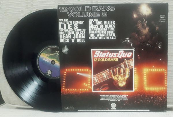 LP  STATUS  QUO    12 GOLD BARS  VOLUME 2