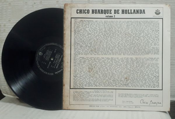 LP  CHICO BUARQUE   DE HOLLANDA  VOL. 2