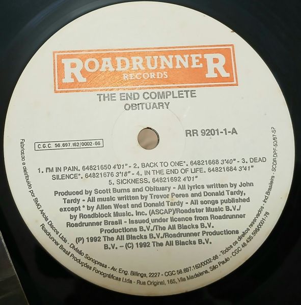 LP OBITUARY THE END COMPLETE (IMPORTADO)