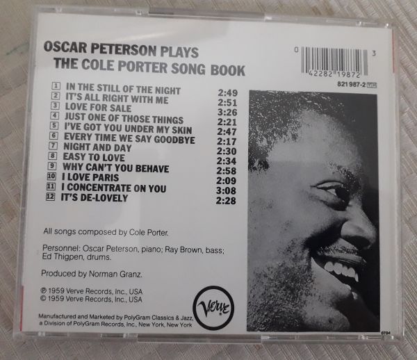 Cd  Oscar Peterson     Plays The Cole Porter Song Book  Importado