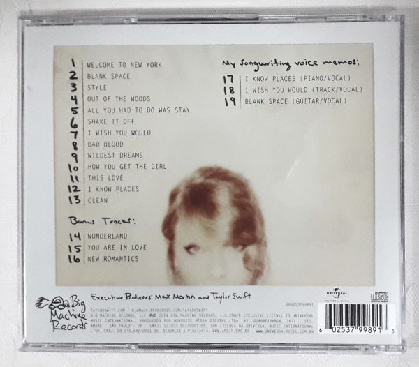 CD  TAYLOR  SWIFT   D.L.X.  1989