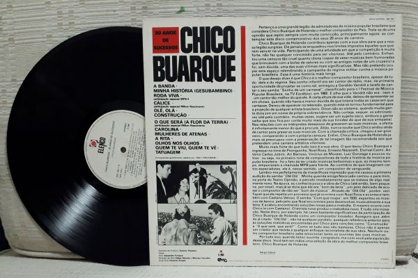 LP  CHICO BUARQUE     20 ANOS DE SUCESSO