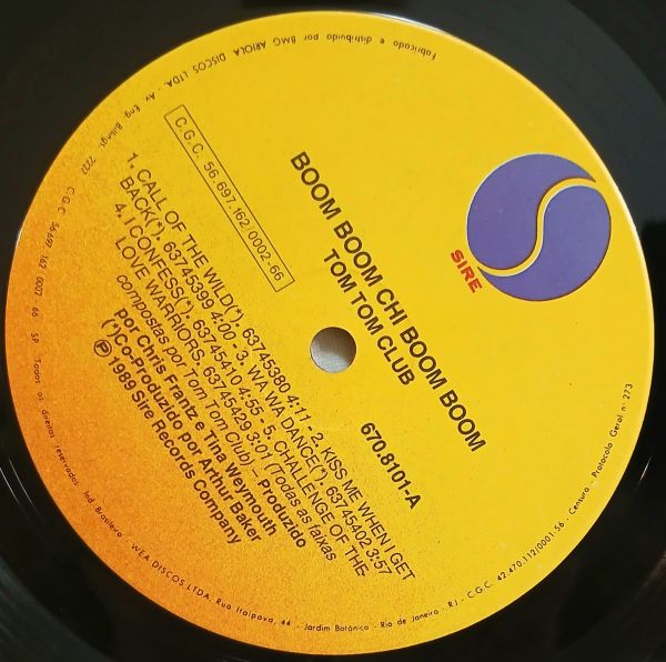 LP TOM TOM CLUB BOOM BOOM CHI BOOM BOOM