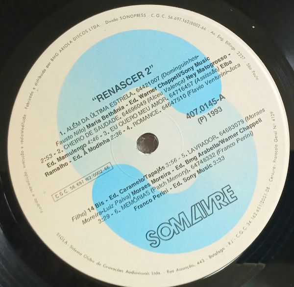 LP RENASCER 2 TRILHA SONORA DE NOVELAS (NACIONAL)