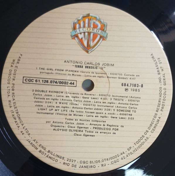 LP ANTONIO CARLOS JOBIM TERRA BRASILIS II