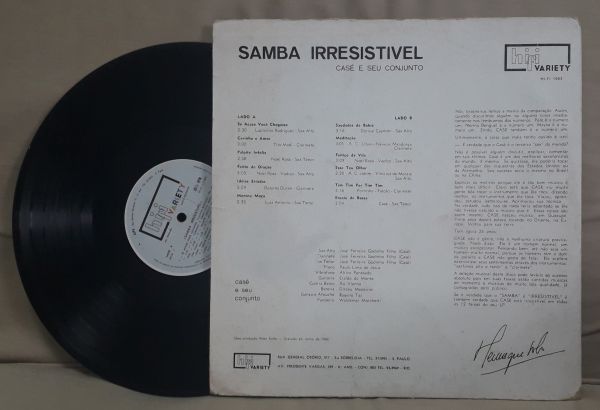 Lp  Casé  e seu  Conjunto     Samba  Irresistível   Raro