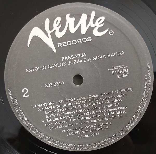 LP ANTONIO CARLOS JOBIM PASSARIM