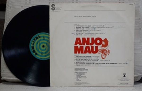 Lp  Anjo Mau     Trilha Sonora de Novela  Internacional