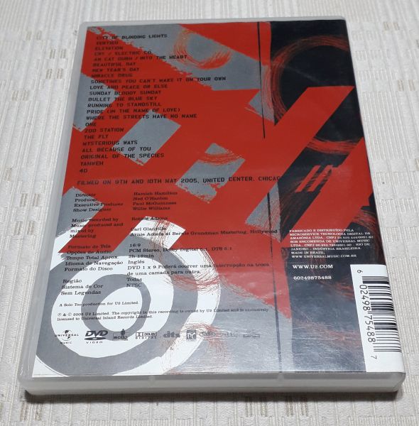 Dvd  U2   Vertigo Live From  Chicago  05